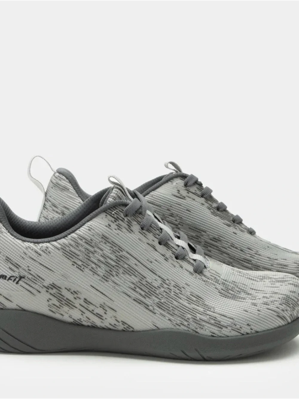Light Gray Knit Casual Lace-Up Sneakers  Alegria